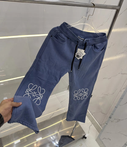 Loewe Blue Embroidery Work Premium Trackpant