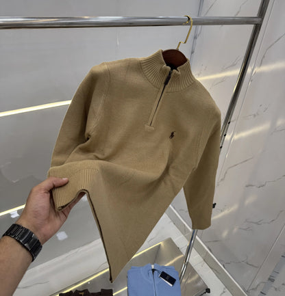 Ralph  Lauren Beige Imported Knitted Pull Over