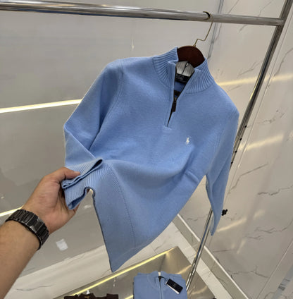 Ralph  Lauren Sky Blue Imported Knitted Pull Over