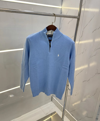 Ralph  Lauren Sky Blue Imported Knitted Pull Over