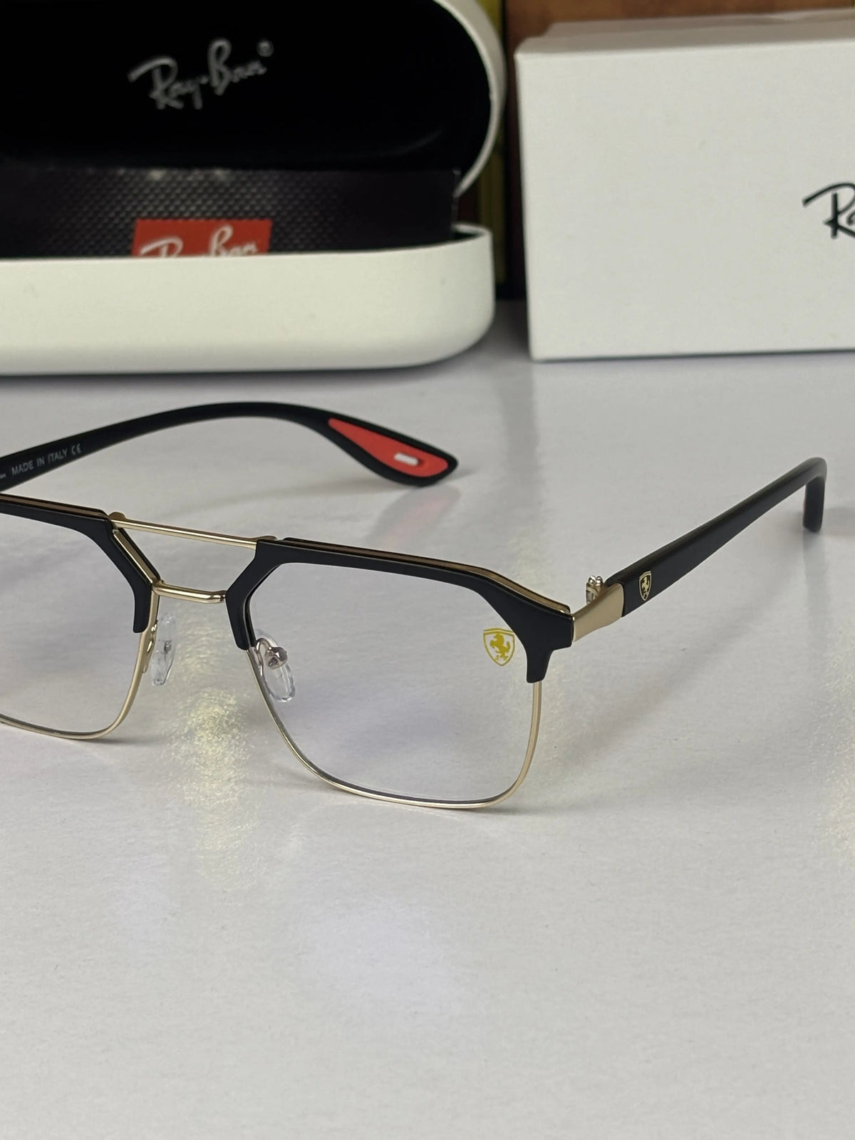 Rayban 04 Gold Black Frame