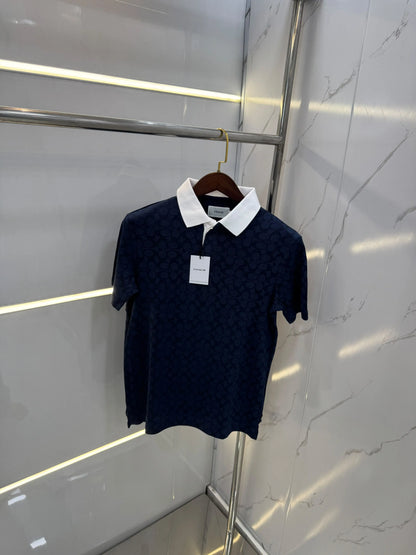 Coac h Navy Blue Imported Polo T-Shirt