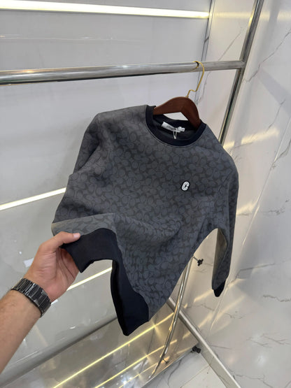 Coac h Black Imported Knitted Premium Pull Over