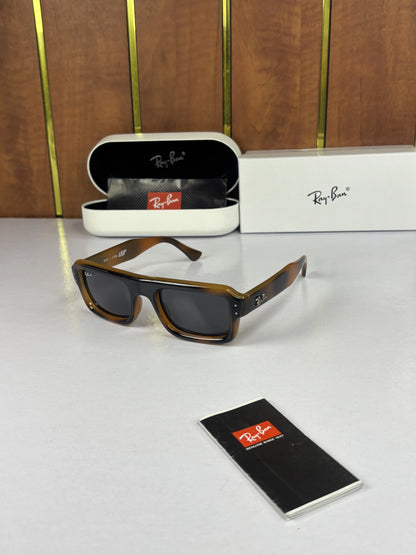 Rayban 4954 Puffer Square Tiger Brown