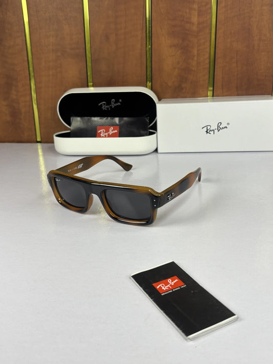 Rayban 4954 Puffer Square Tiger Brown