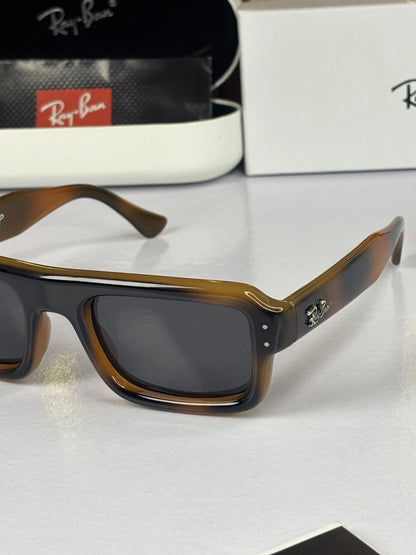 Rayban 4954 Puffer Square Tiger Brown
