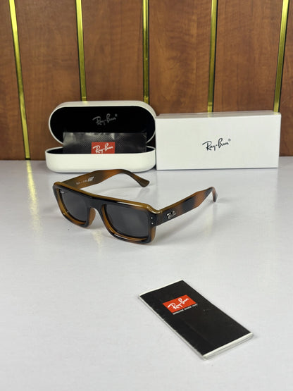 Rayban 4954 Puffer Square Tiger Brown