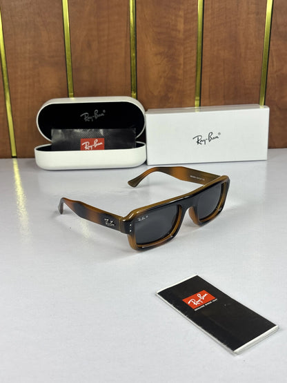 Rayban 4954 Puffer Square Tiger Brown