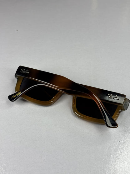 Rayban 4954 Puffer Square Tiger Brown