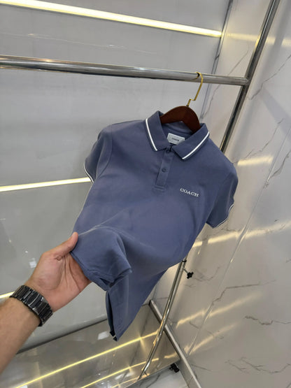 Coac h Light purple Imported Polo T-Shirt
