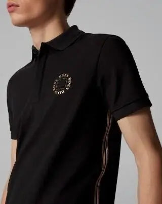 Hugo  Bos s Black Logo Work Premium Polo T-shirt