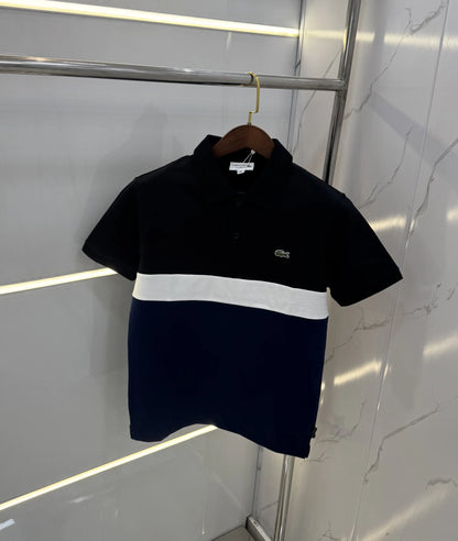 Lacost e navy Logo Work Premium Polo T-Shirt