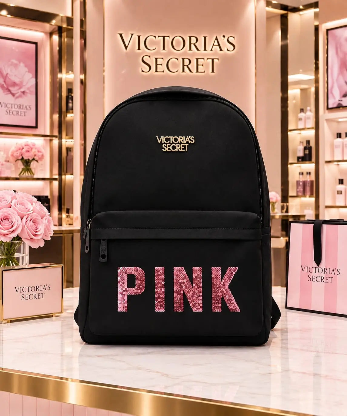 Victorias Secre t Imported BackPack Leopard vs770