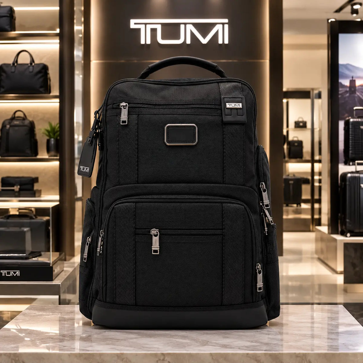 Tum i Alpha 3 Imported Backpack Black tm121