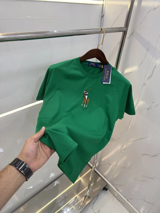 Ralp h Lauren Green Embroidery Logo premium Polo T-shirt