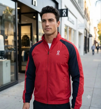 On Cloud Red Imported WindBreaker Jacket