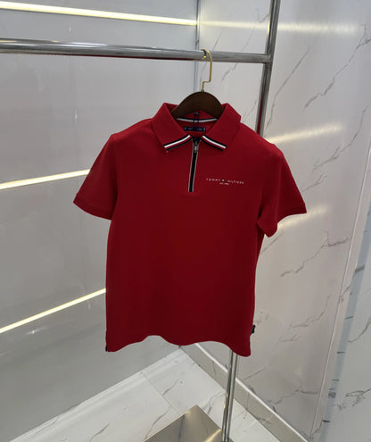 Tomm y Hilfiger Red Premium Polo T-shirt