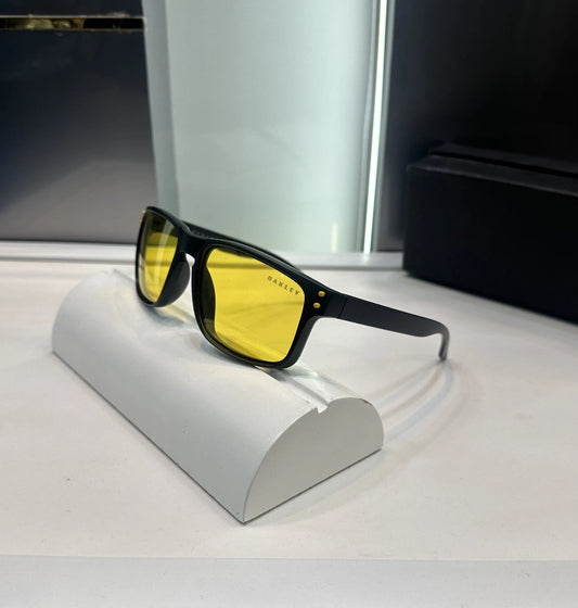 Oakley Matt Black Yellow Premium Shades 3056