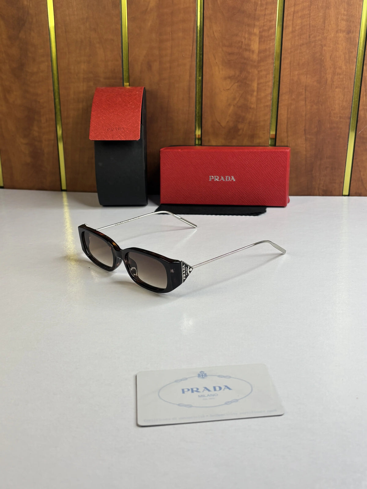 PRADA X GENTLE MONSTER EDITION TIGER BROWN