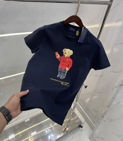 Ralph Laure n Navy Blue Logo Work Premium T-Shirt