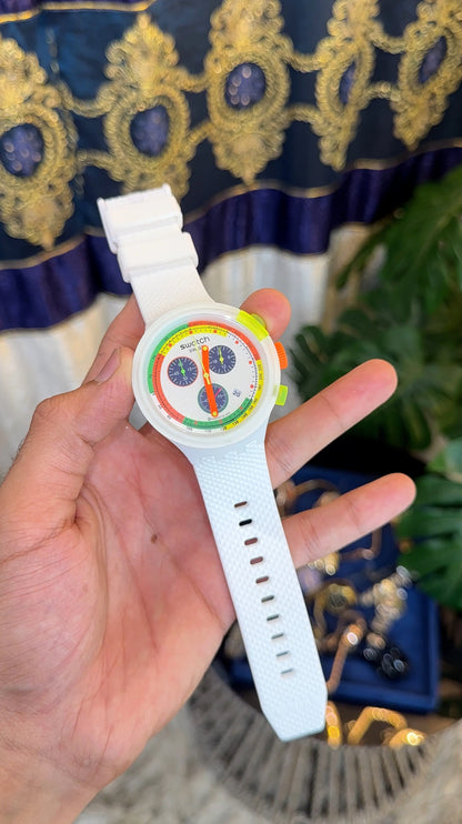 Swatch Neon Party To The Max Quartz Chronograph Unisex