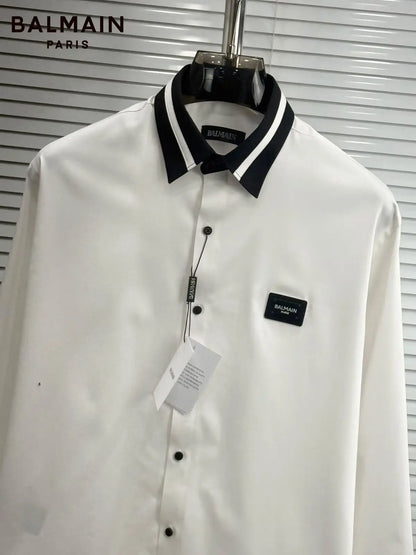 Balmai n Paris Logo Print Premium Shirt With Original Box