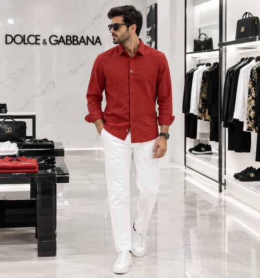 Dolce&Gabban a Rust White Italian Imported Combo