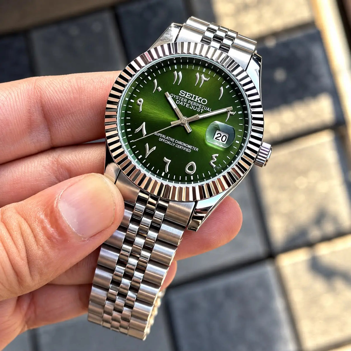 SEIKO_SILVER_GREEN