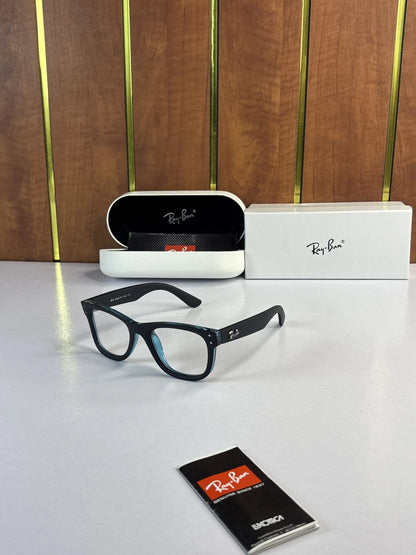 Rayban 0502 Matt Black Blue frame 