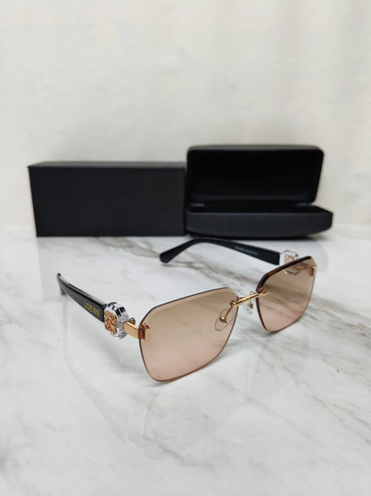 LOEWE 18333 PEACH PINK SHADED BLACK