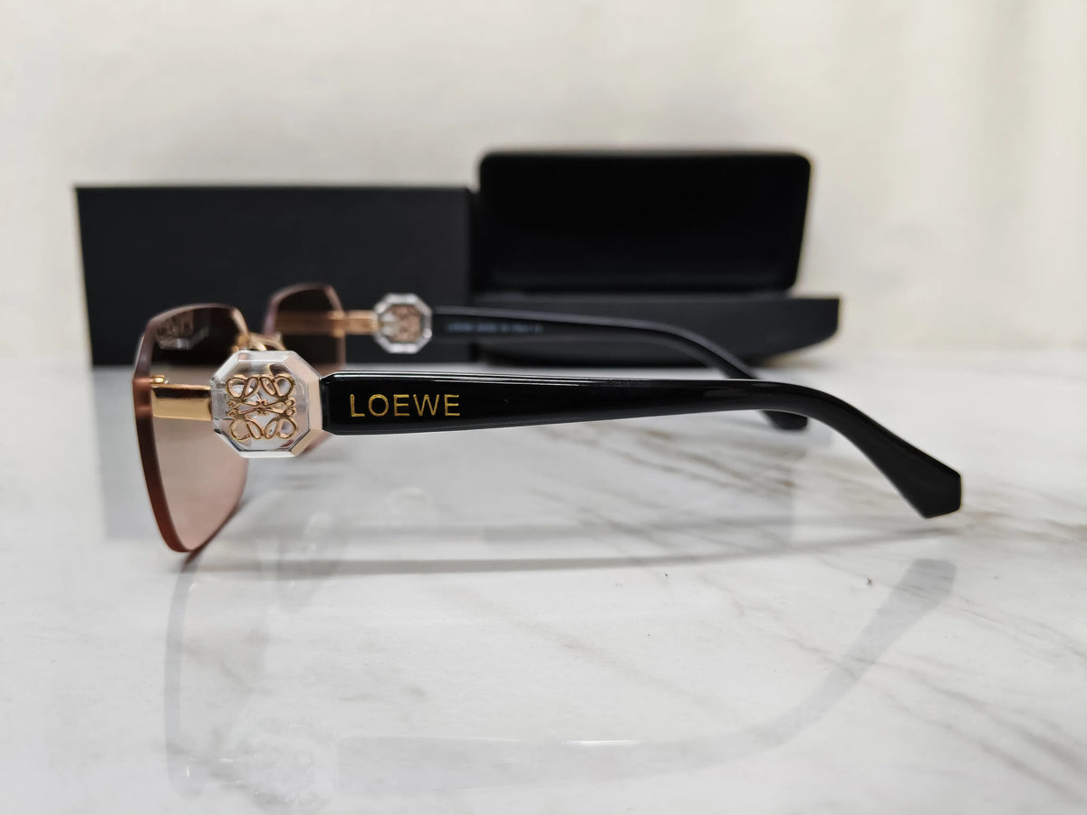 LOEWE 18333 PEACH PINK SHADED BLACK