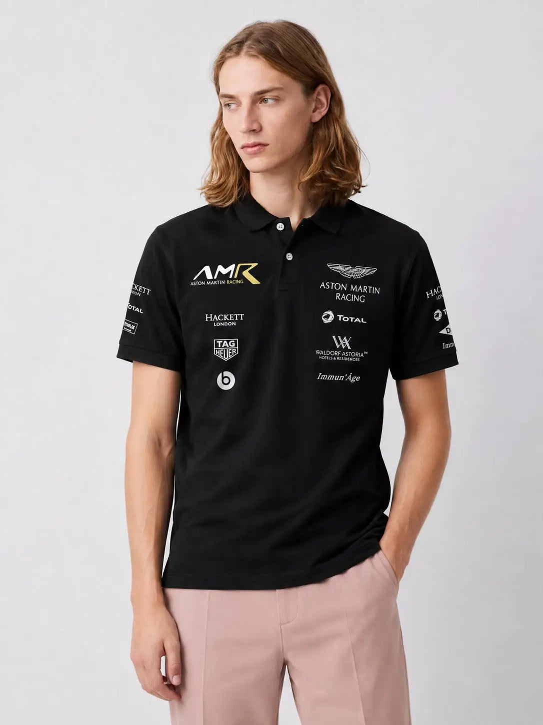 Hacket Black Logo Work Premium Polo T-Shirt