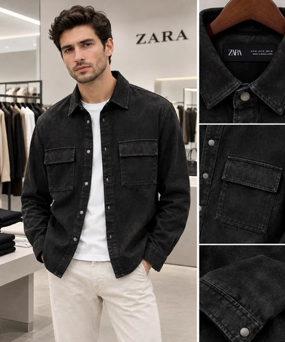Zar a Black Designer Premium Bomber Jacket