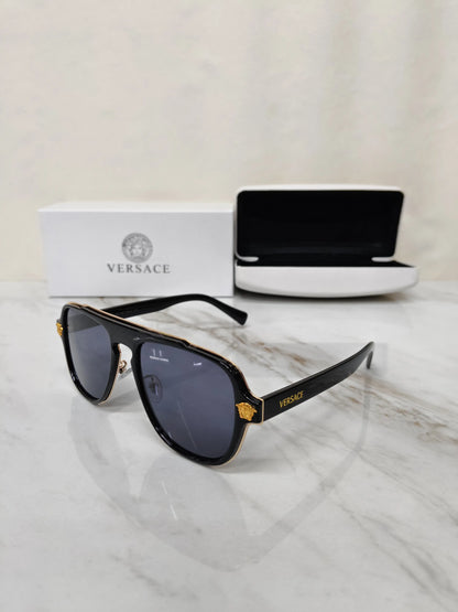 VERSACE 4108 BLACK GOLD LUXURY SHADES 