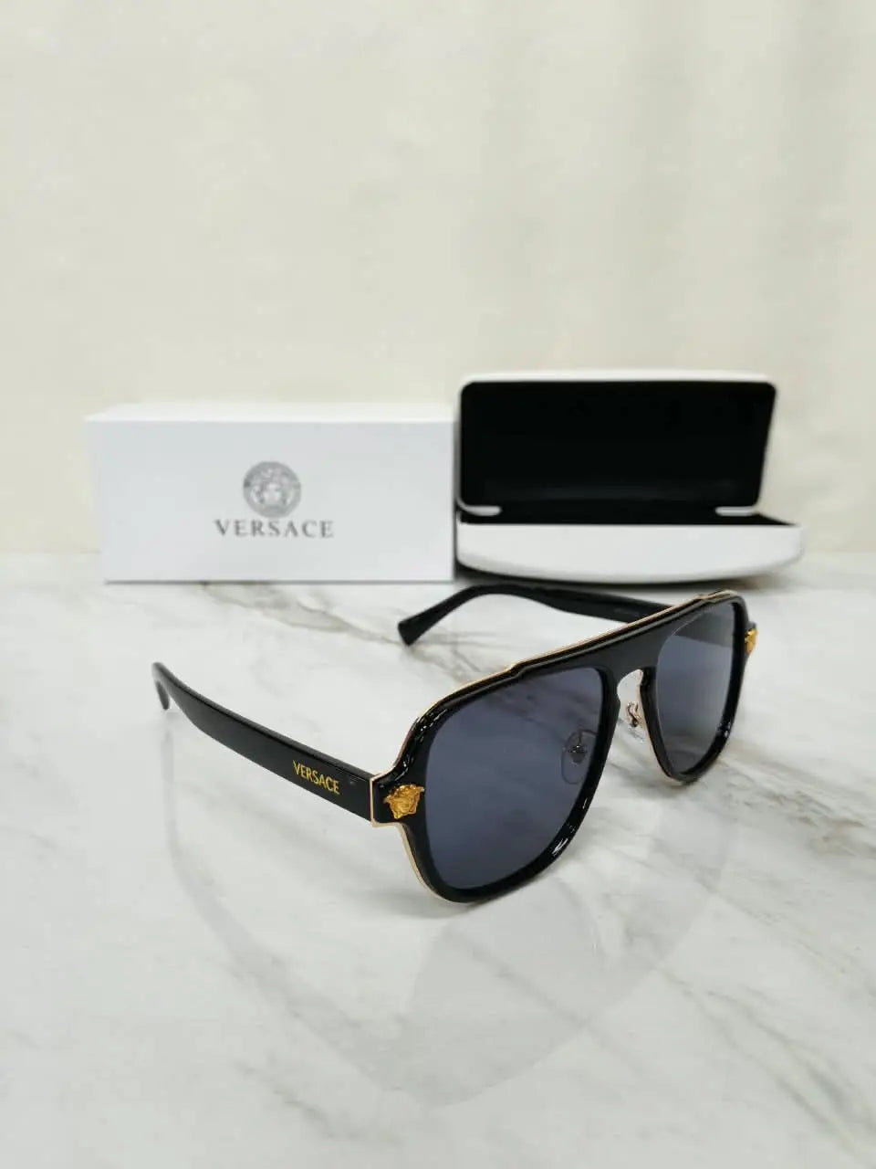 VERSACE 4108 BLACK GOLD LUXURY SHADES