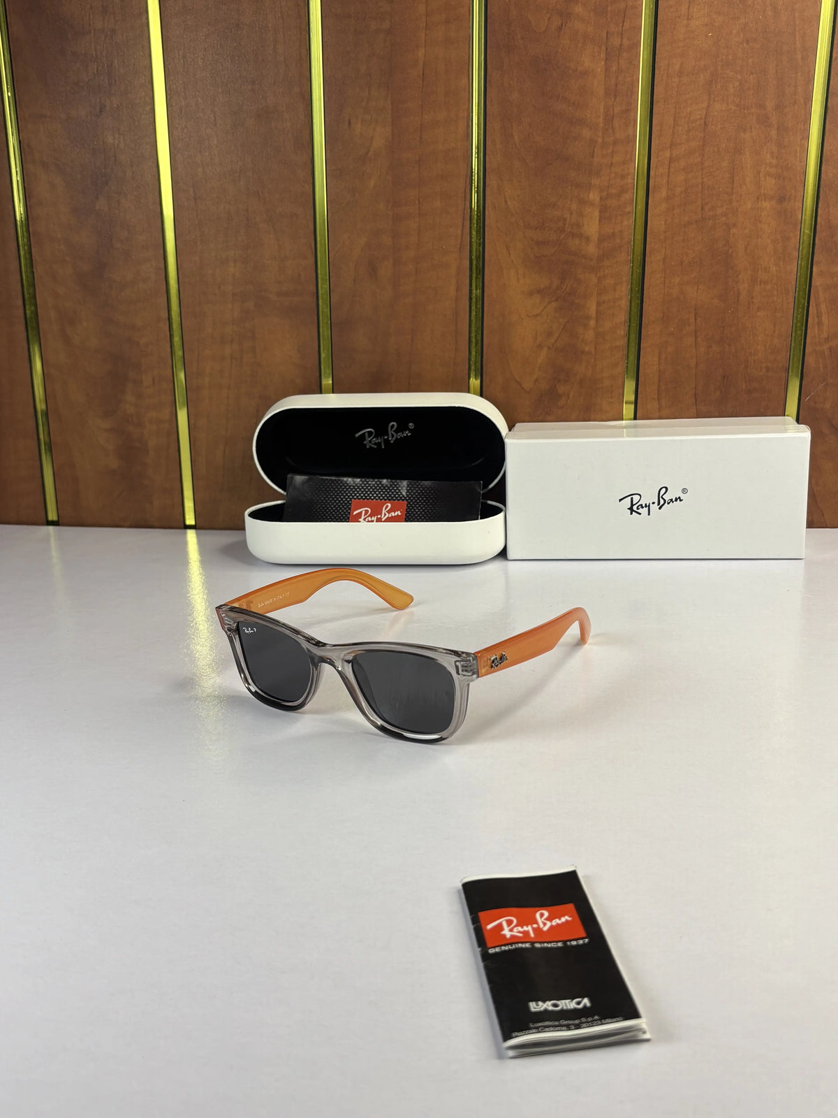 Rayban 0502 Orange Black 