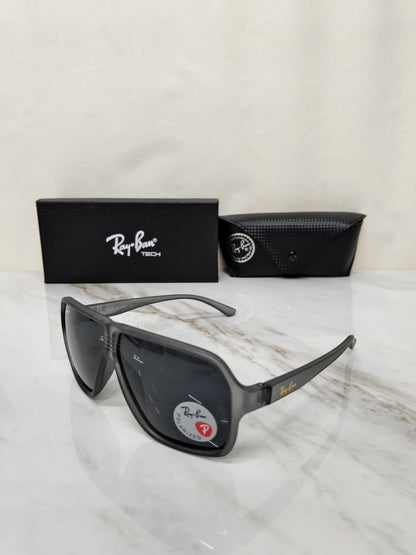 RAY BAN 4760 GREY BLACK MATT PREMIUM SHADES 
