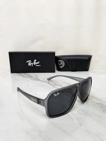 RAY BAN 4760 GREY BLACK MATT PREMIUM SHADES