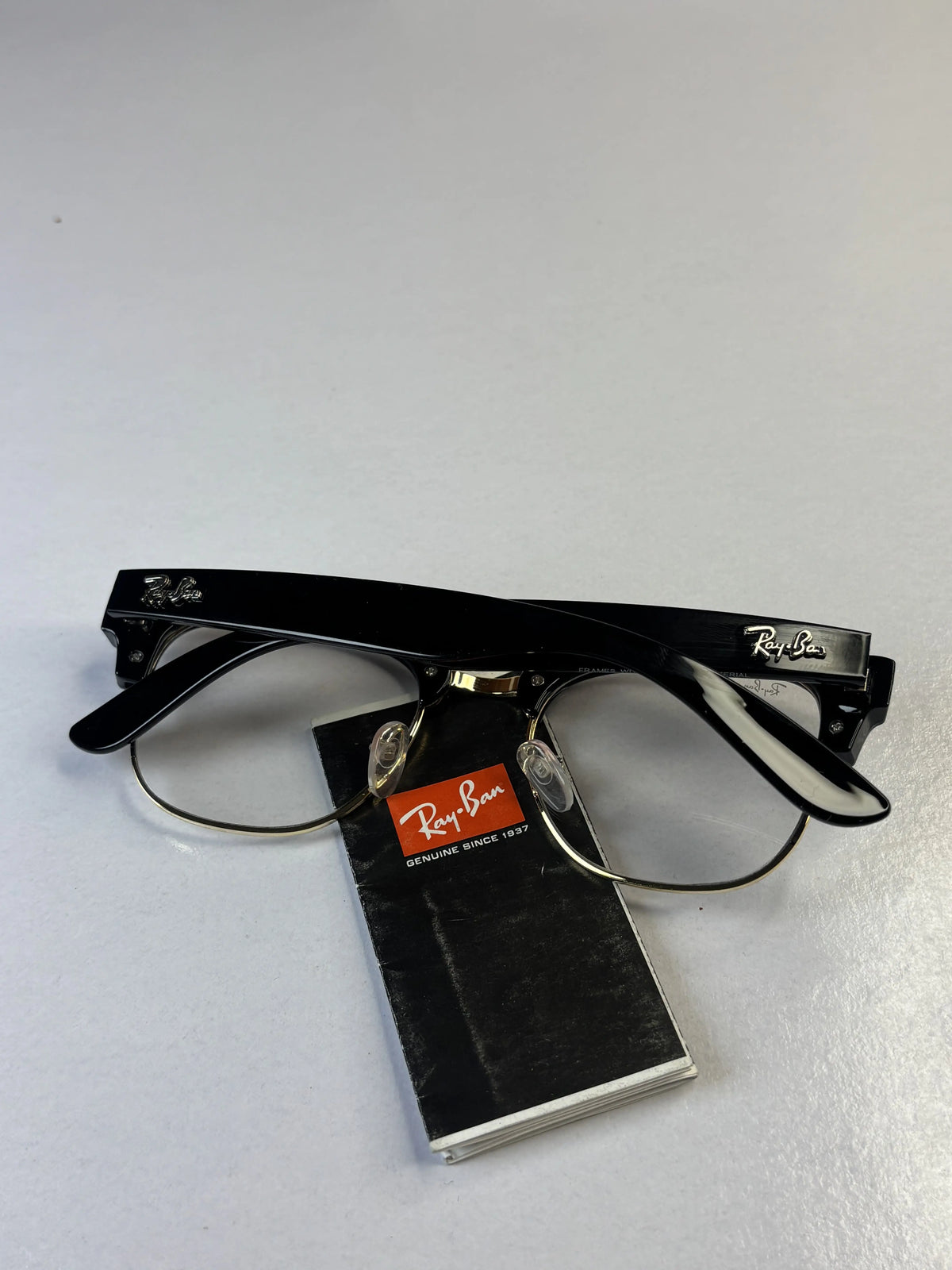 Rayban Clubmaster 0504 Gold Black Frame
