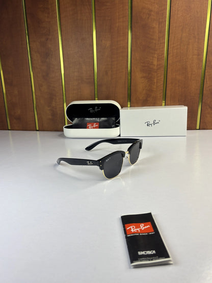 Rayban Clubmaster 0504 Gold Black