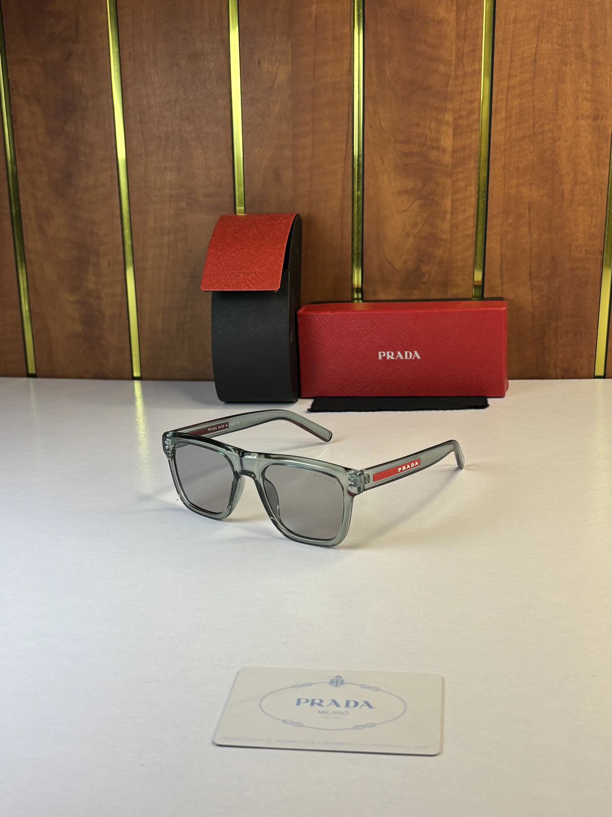 Prada 3835 Green Grey Shaded 