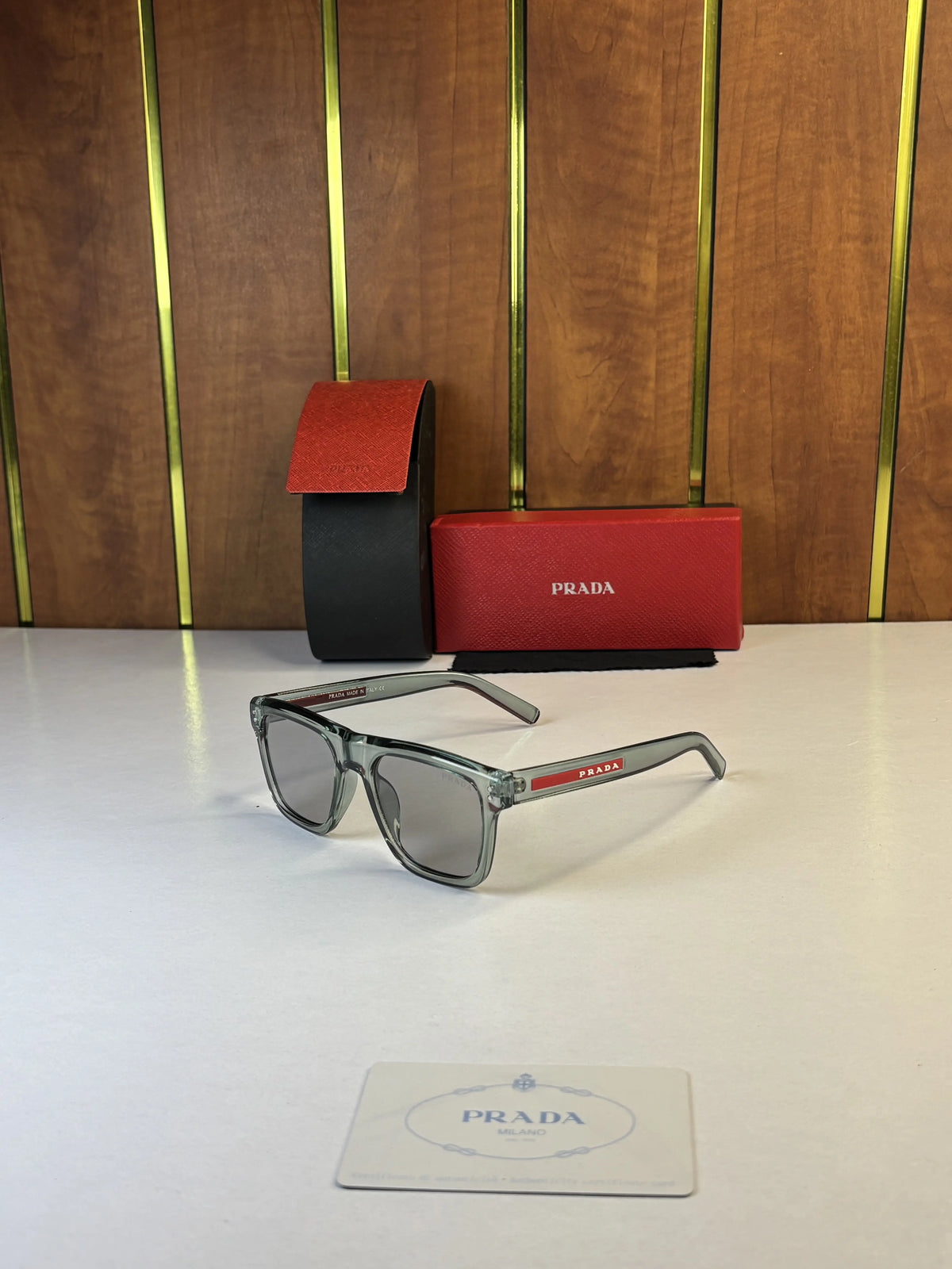 Prada 3835 Green Grey Shaded