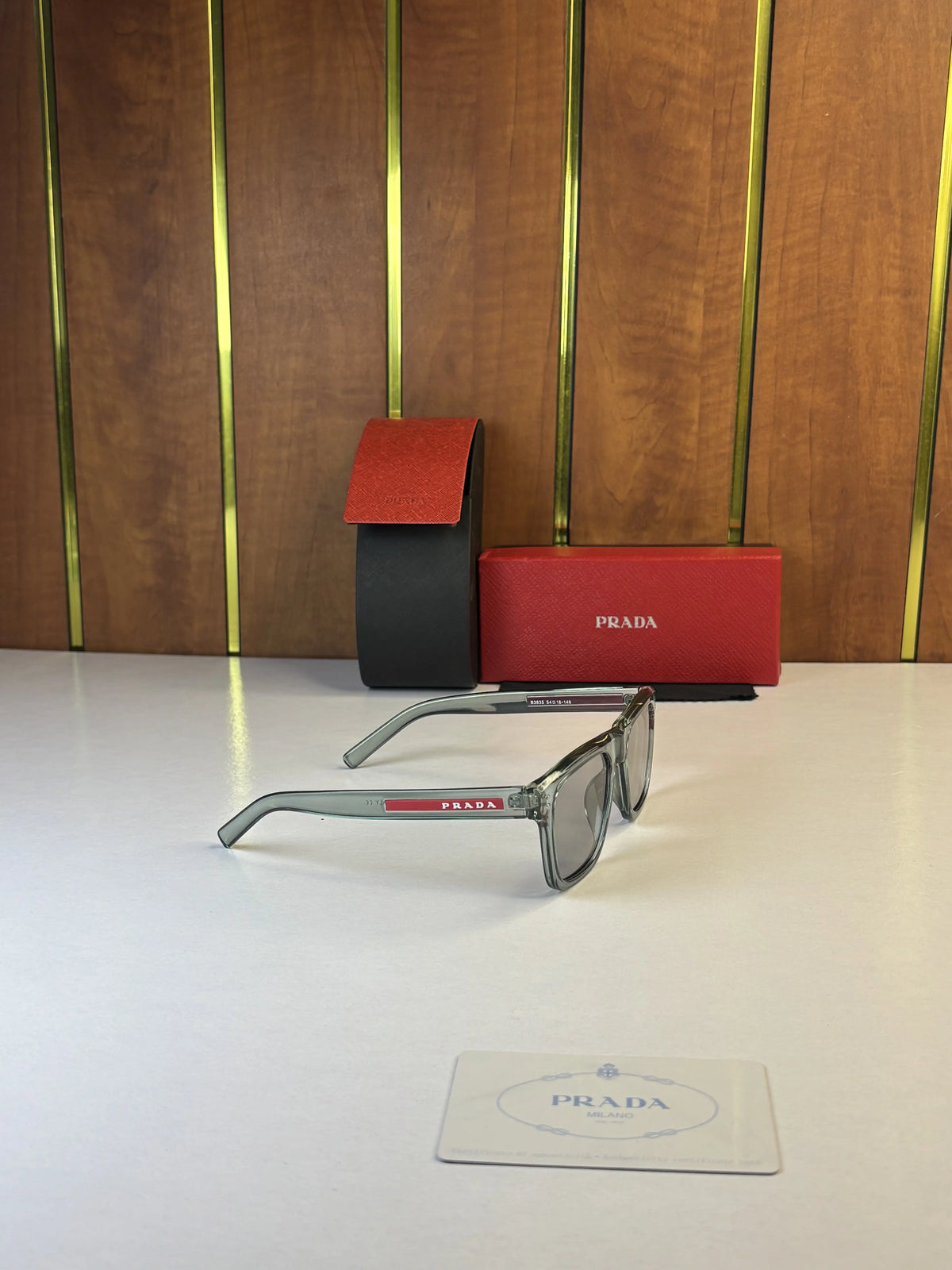 Prada 3835 Green Grey Shaded