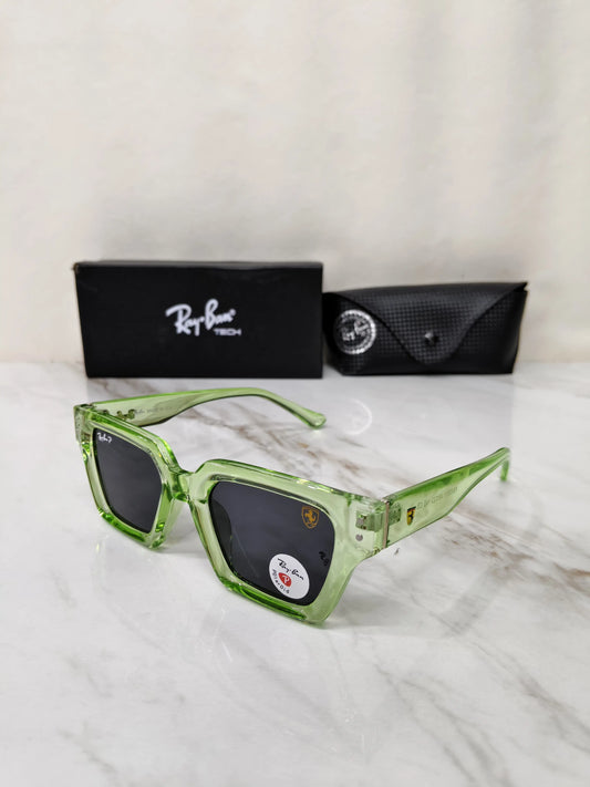 RAY BAN 85808 TRANSPARENT GREEN LUXURY QUALITY 