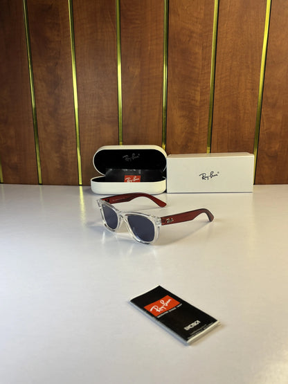 RayBan Reverse 0502 Crystal Transparent Black Cherry Polarized