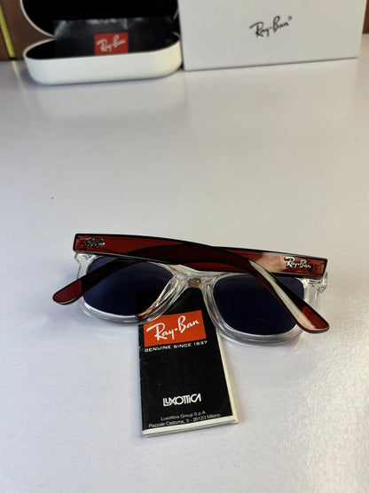 RayBan Reverse 0502 Crystal Transparent Black Cherry Polarized